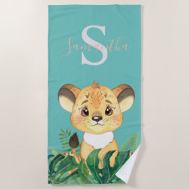 Jungle baby Lion Beach Handtuch für Kinder