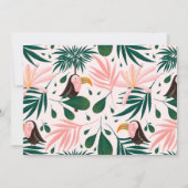 Jungle Baby Shower Einladung (Rückseite)