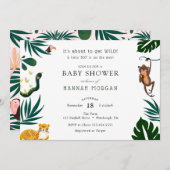 Jungle Baby Shower Einladung (Vorne/Hinten)