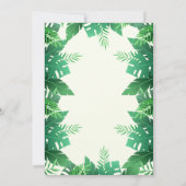 Jungle Baby Shower Einladung (Rückseite)