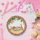 Jungle Baby Shower Paper Plate Pappteller (Party)