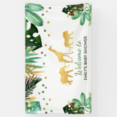 Jungle Baby Shower Party Banner Tropische Dusche (Vertikal)