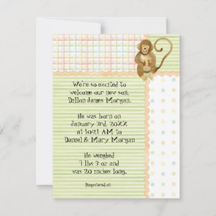 Jungle Babys, Baby Birth Ankündigung 3