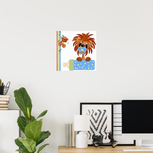 Jungle Babys Print Poster (Heimbüro)