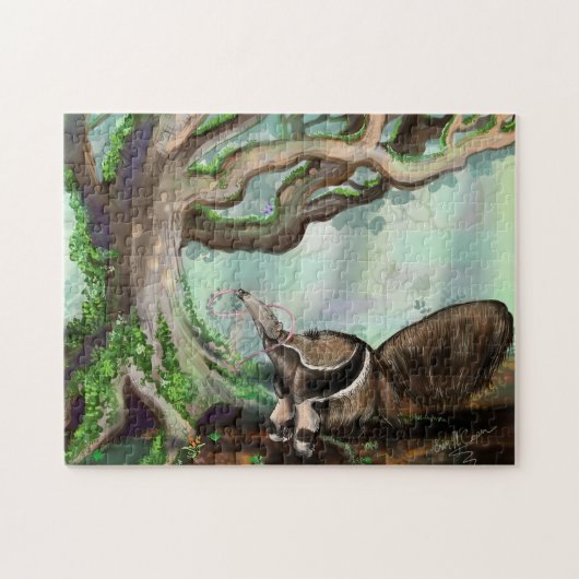 Jungle Baum und Riesenanteater Puzzle (Horizontal)