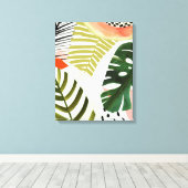 Jungle Beat Tropical Greenerity Leinwanddruck (Insitu (Holzboden))