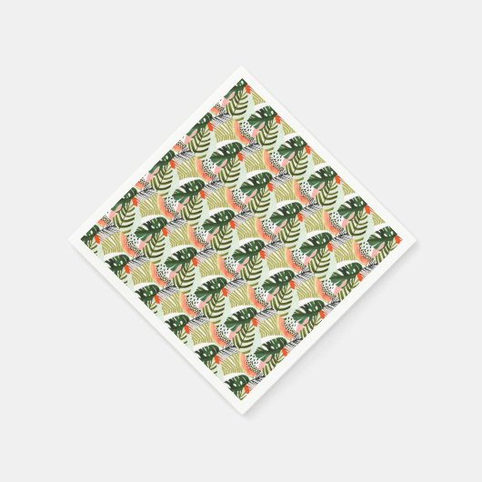 Jungle Beat Tropical Greenerity Serviette (Ecke)