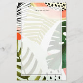 Jungle Beat Tropische Vegetation Briefpapier (Vorderseite)