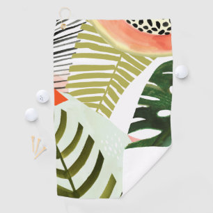Jungle Beat Tropische Vegetation Golfhandtuch