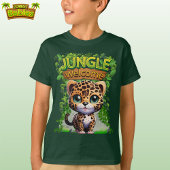 Jungle Begrüßung Leopard Wildlife Kätzchen Kätzche T-Shirt