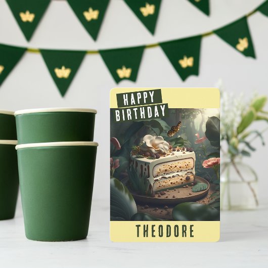 Jungle Birthday Card Feiertagskarte