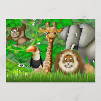 Jungle Birthday Einladung