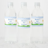 Jungle Birthday Flasche Etikett Boy Blue (Flaschen)