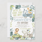 Jungle Birthday Parade Einladung (Vorderseite)