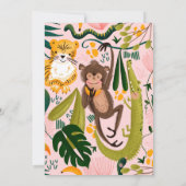 Jungle Birthday Party Einladung (Rückseite)