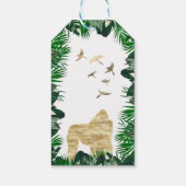 Jungle Birthday Safari Gastgeschenk Danke Thema Geschenkanhänger (Rückseite)