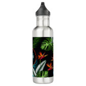 Jungle Black Green Foliing Edelstahlflasche (Rechts)