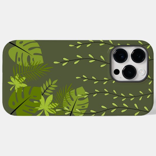 Jungle Blätter Case-Mate iPhone 14 Pro Max Fall Hülle (Rückseite (Horizontal))