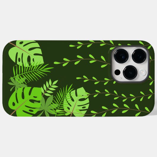 Jungle Blätter Case-Mate iPhone 14 Pro Max Fall Hülle (Rückseite (Horizontal))