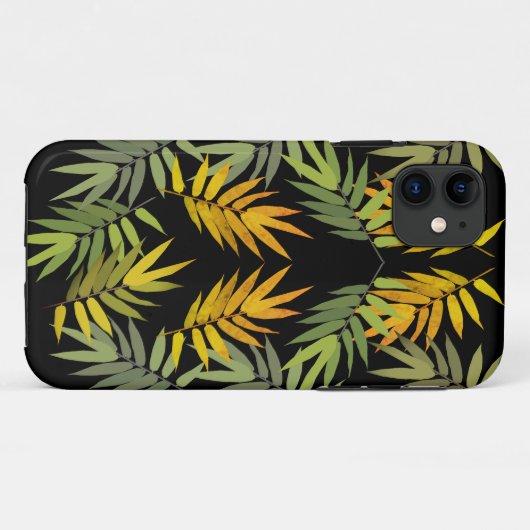 Jungle-Blätter Case-Mate iPhone Hülle (Rückseite (Horizontal))