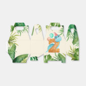Jungle Blätter Dinosaur 2. Geburtstag Party Geschenkschachtel (Ungefaltet)