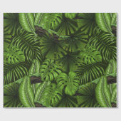 Jungle-Blätter Geschenkpapier (Flach)