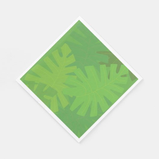 Jungle-Blätter Serviette (Ecke)