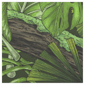 Jungle-Blätter Stoff (Nahaufnahme)