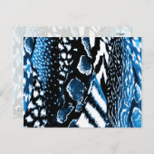 Jungle Blue Postkarte (Vorne/Hinten)