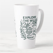 Jungle Boat Cruise, Themenpark, Minimalistisches D Milchtasse (Rechte Ecke)