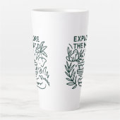 Jungle Boat Cruise, Themenpark, Minimalistisches D Milchtasse (Vorderseite)