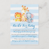 Jungle Book Request Card, Elephant Books for Baby Begleitkarte (Vorderseite)