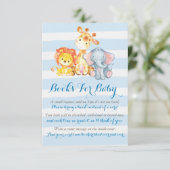 Jungle Book Request Card, Elephant Books for Baby Begleitkarte (Stehend Vorderseite)