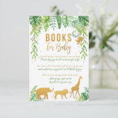 Jungle Book Request Card, Elephant Books for Baby Begleitkarte (Stehend Vorderseite)