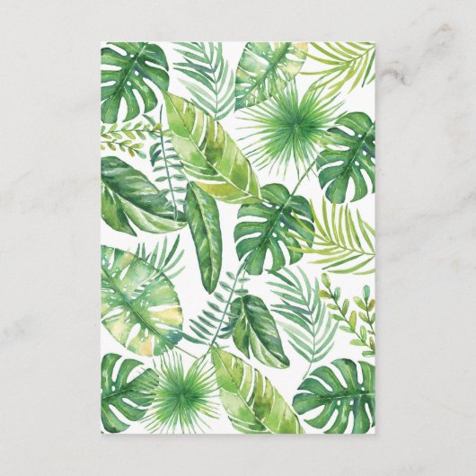 Jungle Book Request Card, Elephant Books for Baby Begleitkarte (Rückseite)