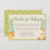 Jungle Books für Babykarte Begleitkarte (Vorne/Hinten)