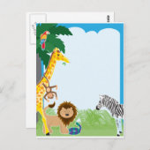 Jungle Border Postkarte (Vorne/Hinten)