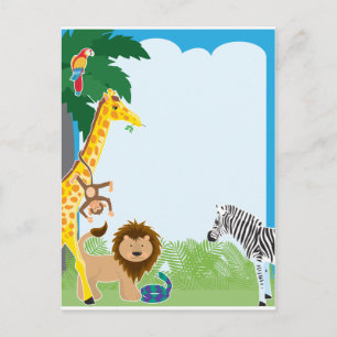 Jungle Border Postkarte