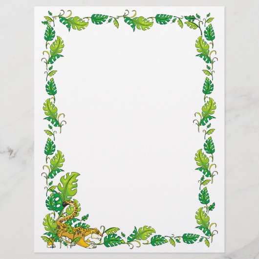 Jungle Border Stationery (Vorderseite)