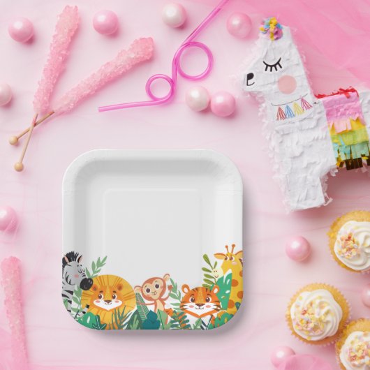Jungle Boys Paper Plate Pappteller (Party)