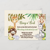 Jungle Bringen Sie eine Buchkarte mit, Safari Brin Begleitkarte (Vorne/Hinten)