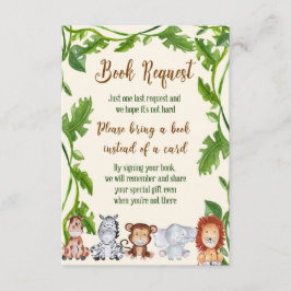 Jungle Bringen Sie eine Buchkarte mit, Safari Brin Begleitkarte