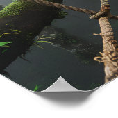 Jungle Brücke über eine Crevasse Poster (Ecke)