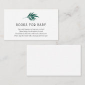 Jungle-Bücher für die Babysteckkarte Begleitkarte (Vorne/Hinten)