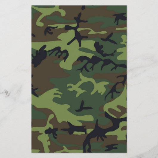 Jungle-Camouflage Briefpapier (Vorderseite)