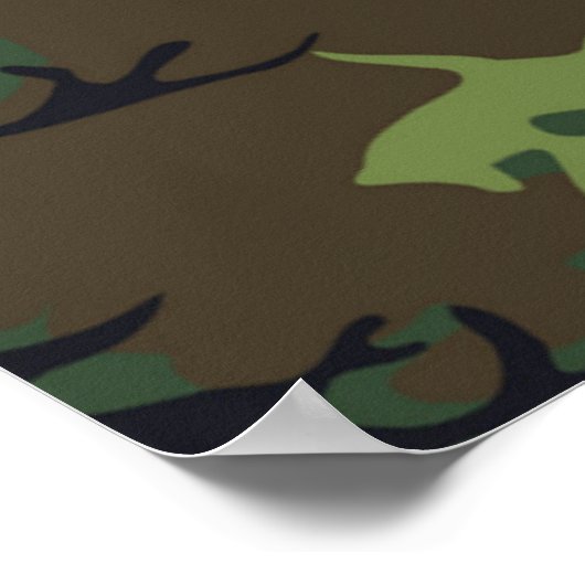 Jungle-Camouflage Poster (Ecke)