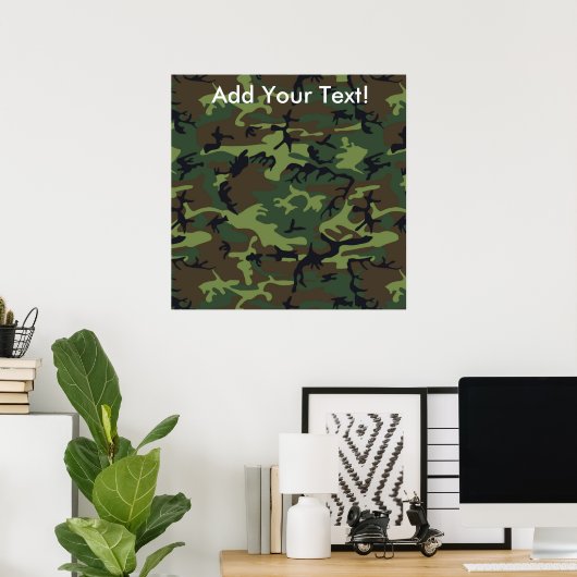 Jungle-Camouflage Poster (Heimbüro)