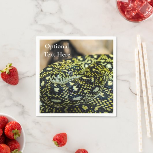 Jungle Carpet Python Snake Serviette (Beispiel)