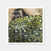 Jungle Carpet Python Snake Serviette (Vorderseite)