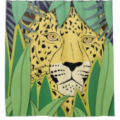 Jungle Cat #4 Duschvorhang (Vorderseite)